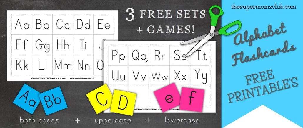 FREE Printable Alphabet Flashcards & Games - thesupermomsclub.com