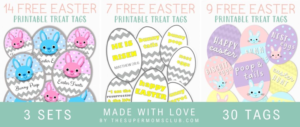 FREE Easter Tags Printables - thesupermomsclub.com