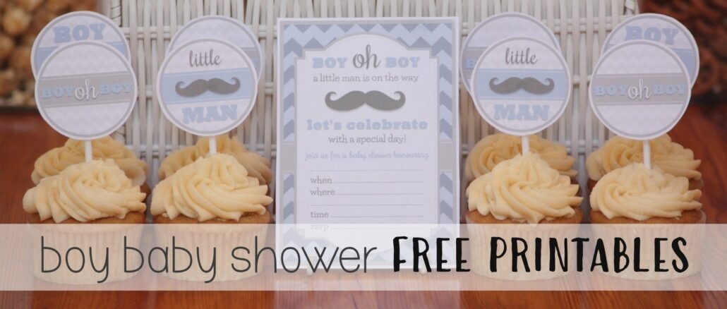 Little Man Themed Baby Shower FREE PRINTABLE'S - The Supermoms Club