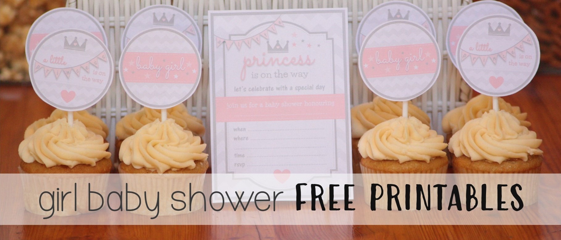 Printable Baby Shower Cupcake Toppers - It's A Girl - Baby Girl - Cora –  Celebrating Together
