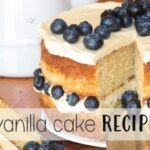 Super Moist Vanilla Cake Recipe thesupermomsclub.com