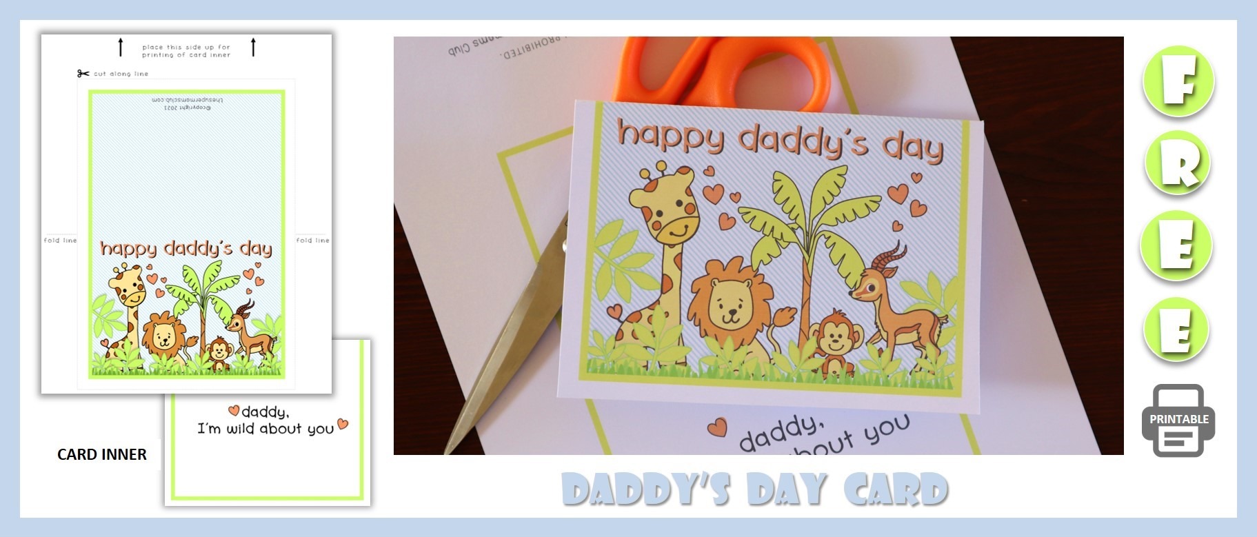 cute daddy's day printables