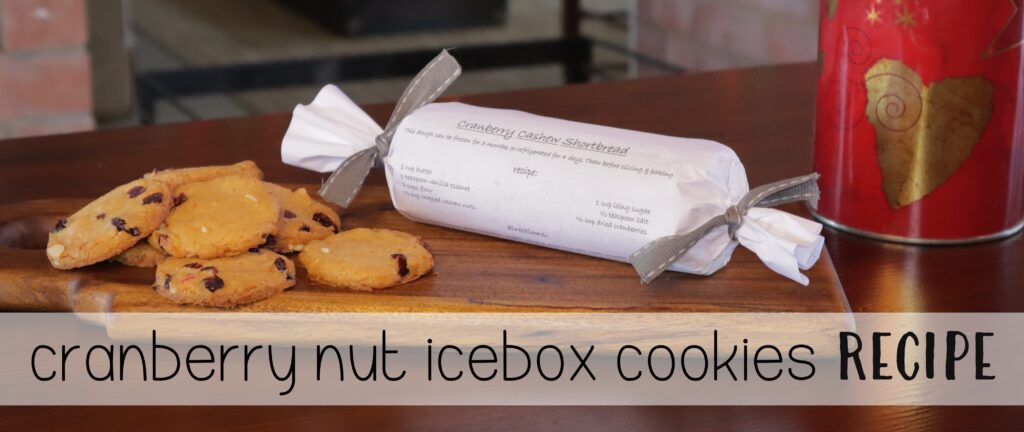 Cranberry Nut Icebox Cookies Recipe