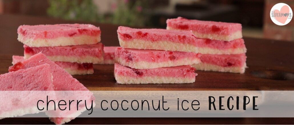 Cherry Coconut Ice Recipe - thesupermomsclub.com