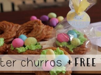 Easter Churros Nests + FREE EASTER TAGS - thesupermomsclub.com